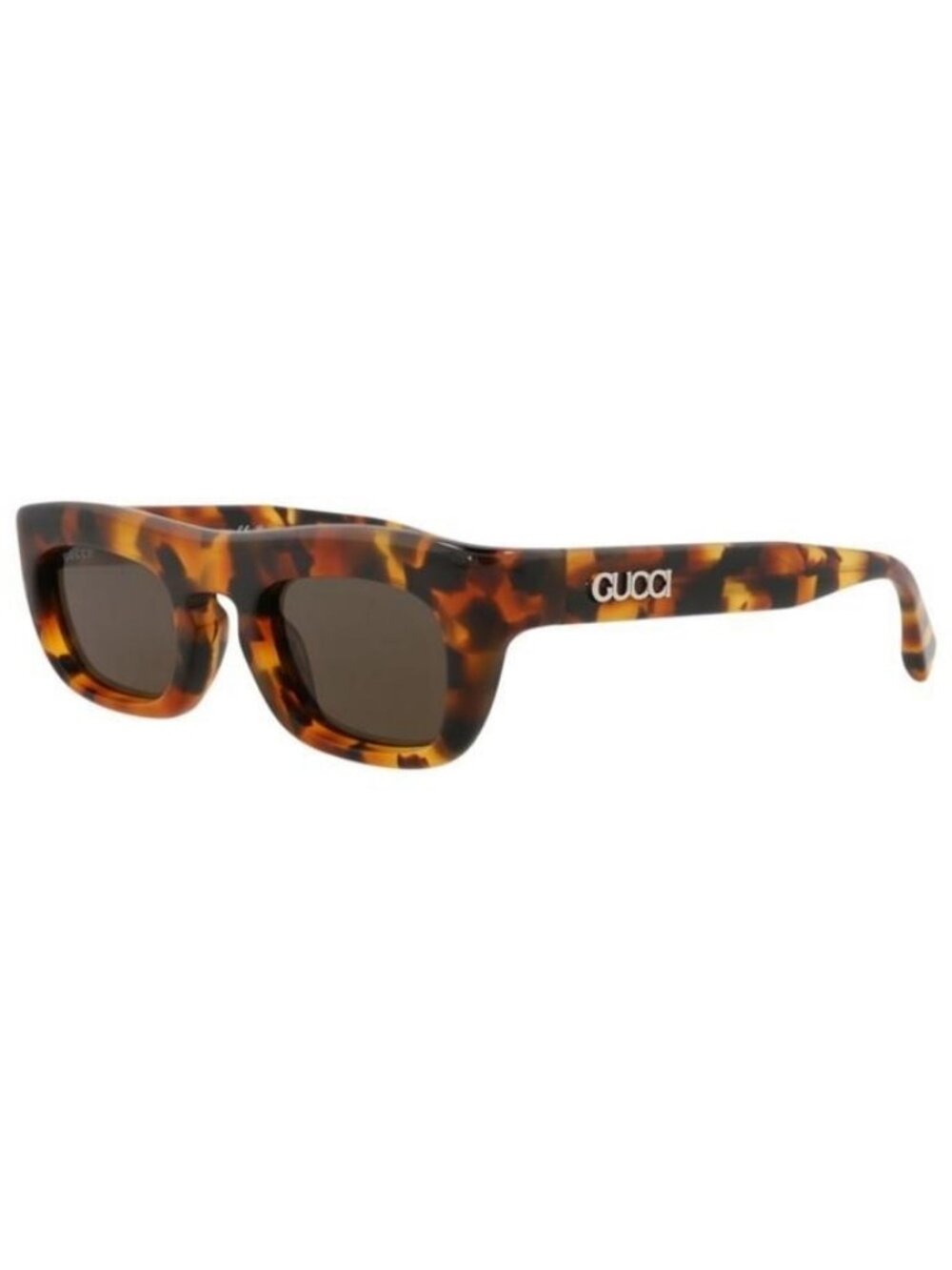 New Gucci Mens Square/Rectangle Havana Havana Brown Fashion Designer Sunglasses